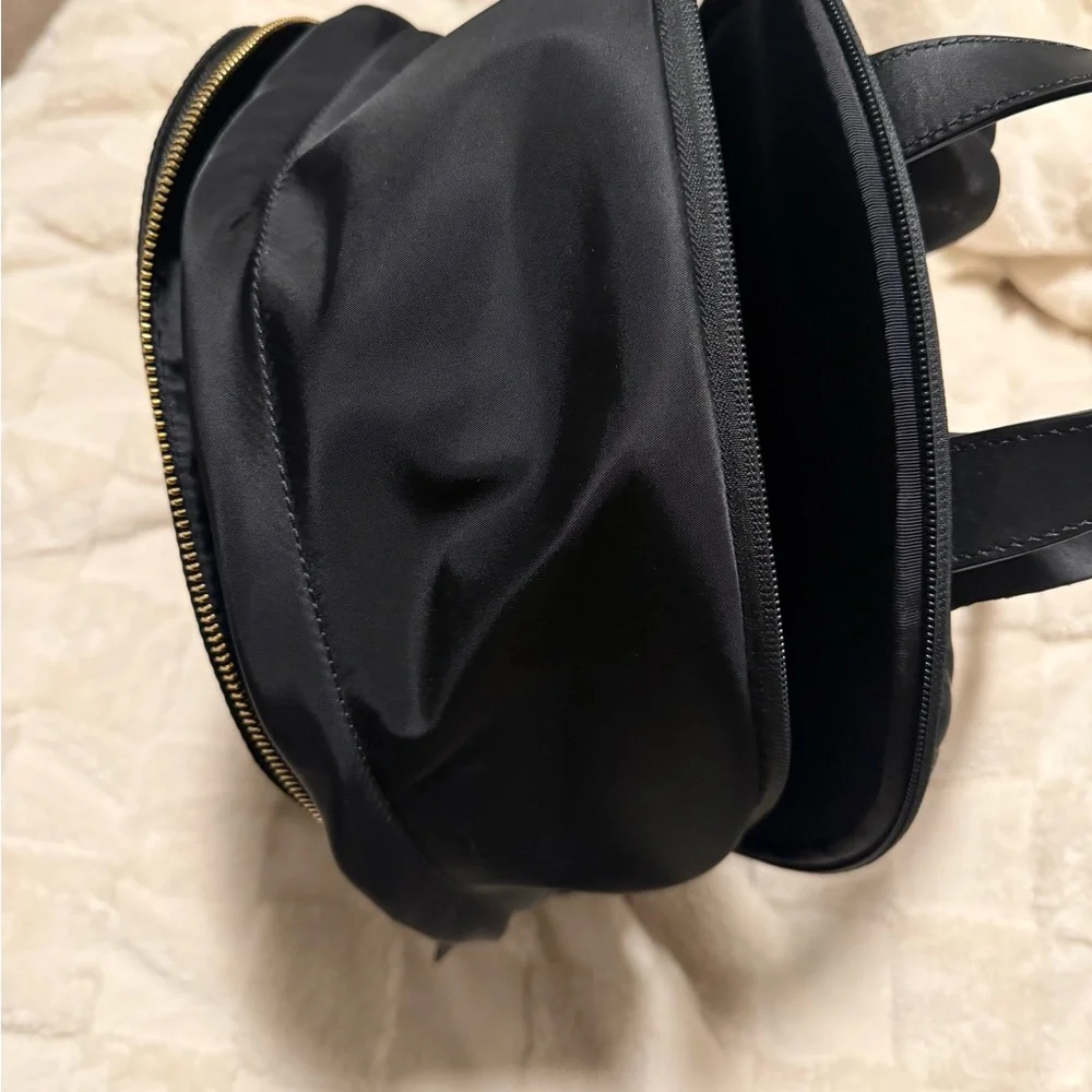 Kate Spade Minimal Black Nylon Backpack – Large | Laptop Compartment